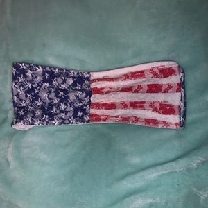 American Flag Bandeau/ Swim Top